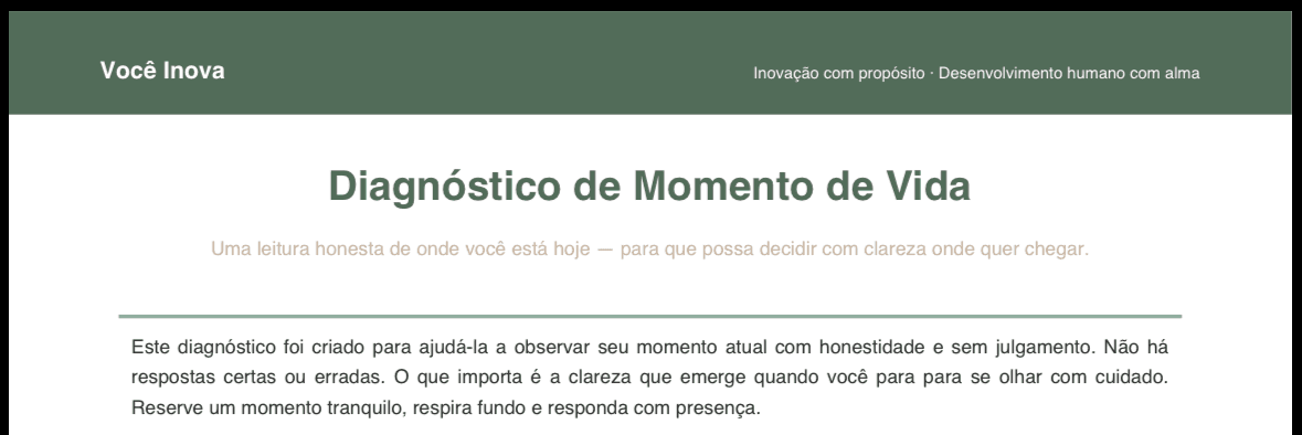 Diagnóstico Momento da Vida